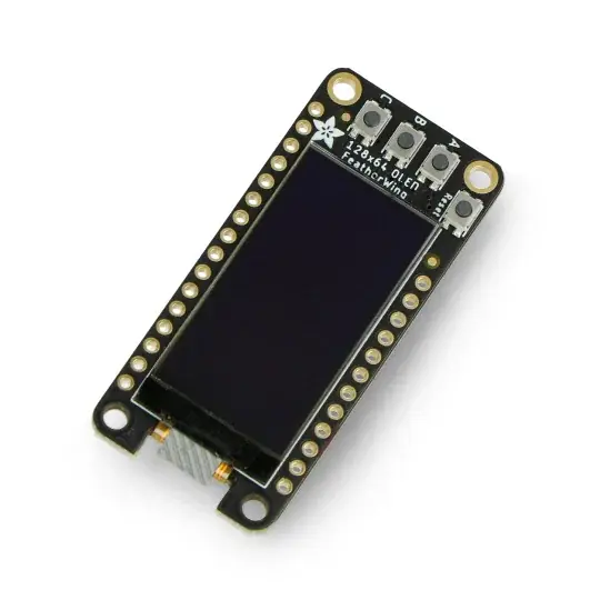 FeatherWing OLED 128x64px displej - překrytí pro Feather - STEMMA QT / Qwiic - Adafruit 4650 Víkendová Akce