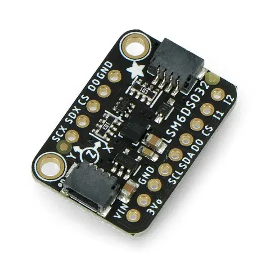 LSM6DSO32 6DoF IMU - tříosý akcelerometr a gyroskop - Adafruit 4692 Autentický