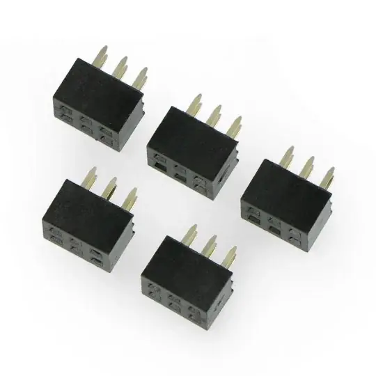 Přímo Od Výrobce Zásuvka 2x3, rozteč 2 mm, rovná - 5ks.