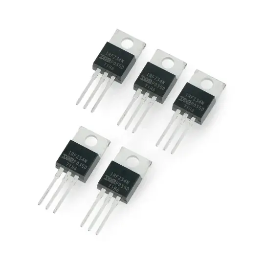 Výhodná Nabídka N-MOSFET IRFZ34N - tranzistor THT - 5ks.