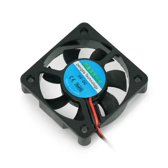 Nakupujte Hned Ventilátor 5V 50x50x10mm 2 vodiče - JST 2pin 2,54mm konektor
