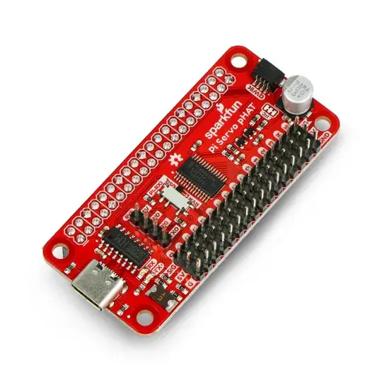 Koupit Online Servo pHAT - 16kanálový PWM I2C ovladač pro Raspberry Pi - SparkFun DEV-15316