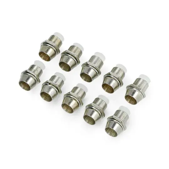 Jen Po Omezenou Doba 5mm LED držák - kovový konkávní - 10ks