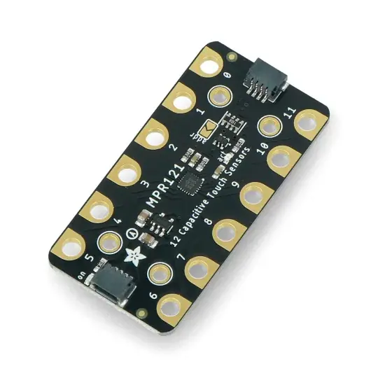Přímo Od Výrobce MPR121 - dotykový senzor Gator Breakout - 12kanálový - kapacitní - STEMMA QT / Qwiic - Adafruit 4830