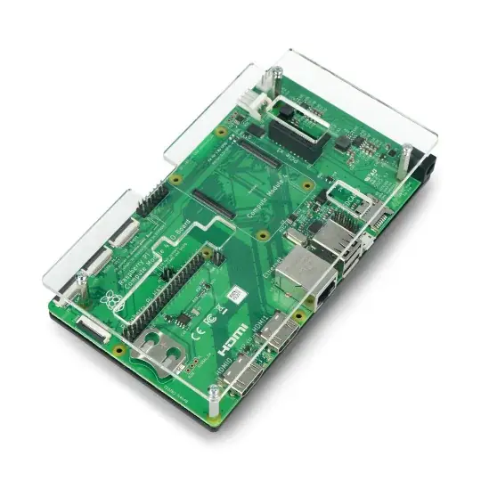 Odeslání Ihned Pouzdro pro Raspberry Pi CM4IO - černé a průhledné otevřené