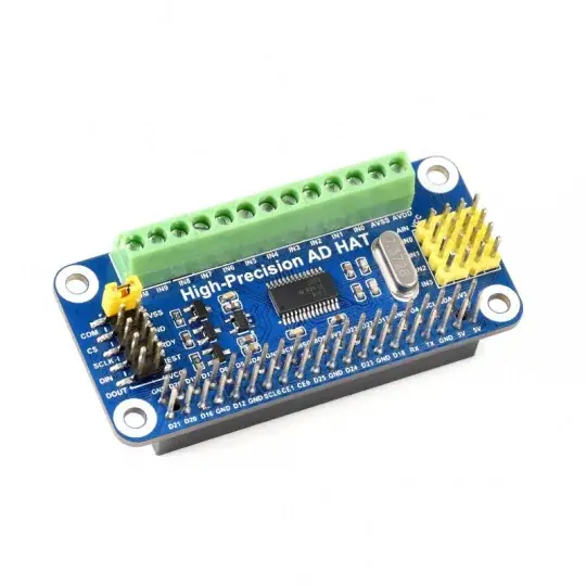 Převodník ADC ADS1263 32bitový - 10kanálový - překrytí pro Raspberry Pi - Waveshare 18983 Vysoce Kvalitní