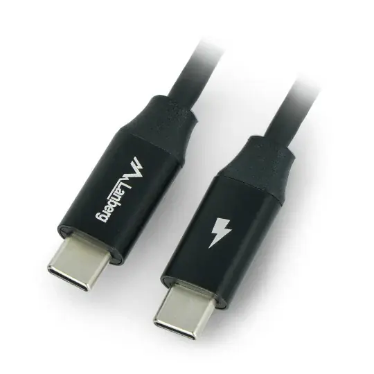 Speciální Cena Lanberg USB C - USB C 2.0 černý prémiový kabel QC 4.0 PD 1m