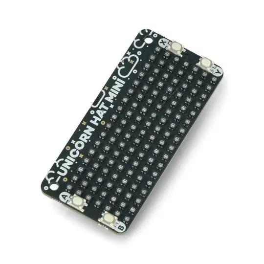 Výprodej Unicorn HAT Mini - RGB LED matice - překrytí pro Raspberry Pi - Pimoroni PIM498