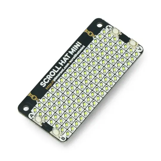 Scroll HAT Mini - matice LED 17x7 - overlay pro Raspberry Pi - Pimoroni PIM491 Ověřený