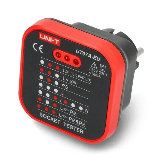 Originální Zkoušečka zásuvek 230V - Uni-T UT07A-EU
