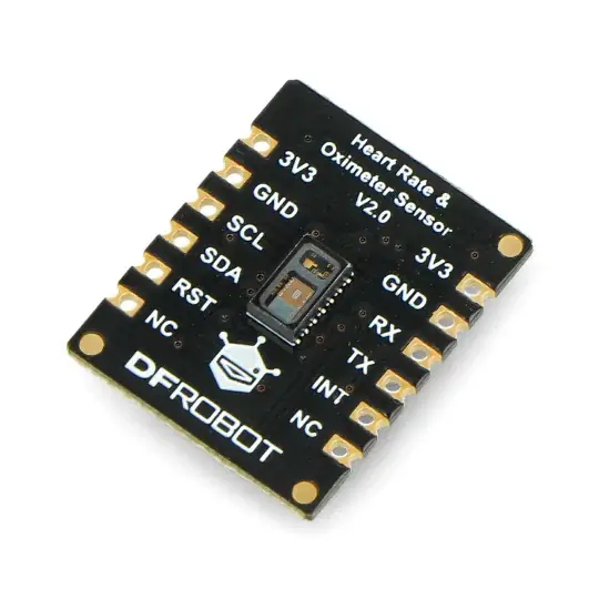 Fermion v2.0 - pulzní oxymetr a snímač srdečního tepu - MAX30102 - I2C - DFRobot SEN0344 Sleva