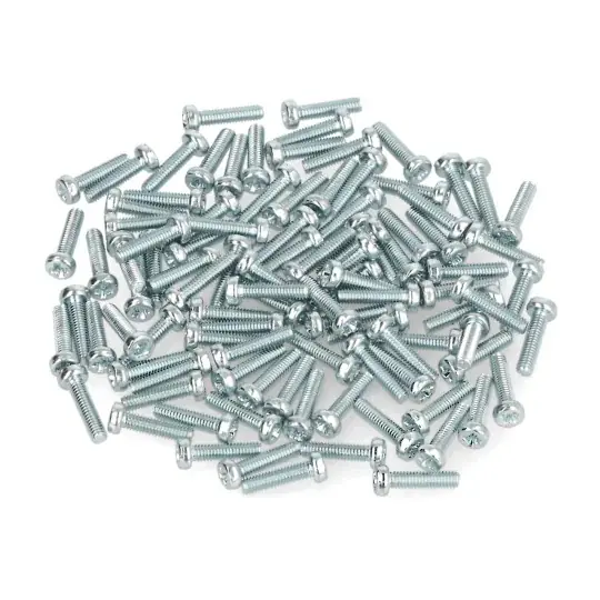 Šroub M2,5 Bossard délka 10 mm pozinkovaný - 100 kusů Expresní Doručení