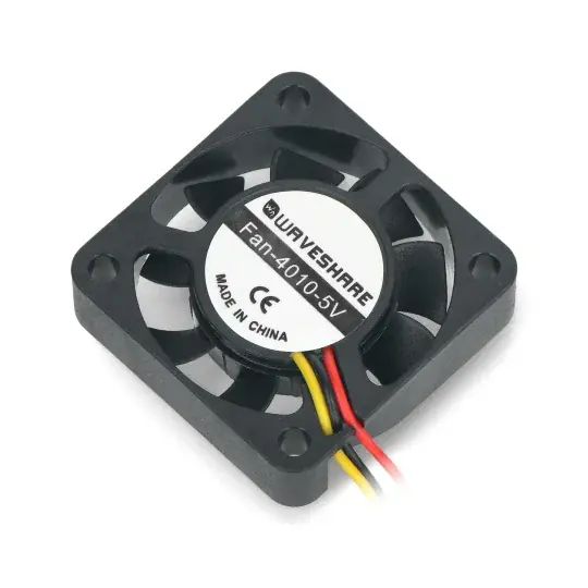 Nová Kolekce Ventilátor pro Nvidia Jetson Nano - 40x40x10mm 5V - 3 vodiče se zpětnou ochranou - Waveshare 16990