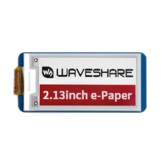 E-Paper Display E-Paper 2,13 '' 212x104px - SPI - 3 barvy - pro Raspberry Pi Pico - Waveshare 19588 Nejprodávanější