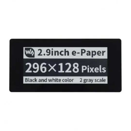 Dotykový displej pro elektronický papír E-Ink - 2,9 '' 296x128px - SPI / I2C - černobílý - pro Raspberry Pi - Waveshare 19967 Tovární Cena