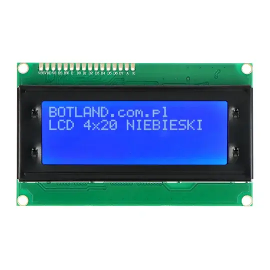 Vrácení Zdarma LCD displej 4x20 znaků modrý - justPi