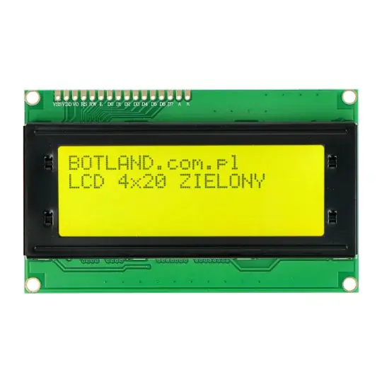 LCD displej 4x20 znaků zelený - justPi Značkový