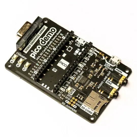 Pimoroni Pico VGA Demo Base - audio / video rozšíření pro Raspberry Pi Pico - Pimoroni PIM553 Nejprodávanější