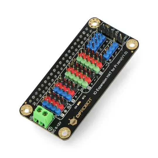 IO Expansion HAT - expandér pinů pro Raspberry Pi Zero / Zero W - DFRobot DFR0604 Nejprodávanější