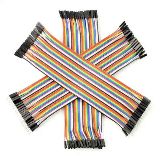 Sada propojovacích kabelů JustPi - 20cm 3x40ks mm, f-f, m-f (120 ks) Výhodná Nabídka