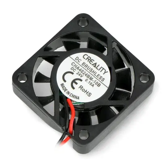 24V 40x40x10mm axiální ventilátor pro 3D tiskárny Creality Ender-3, Ender-3 Pro, Ender-5 V2 Autentický