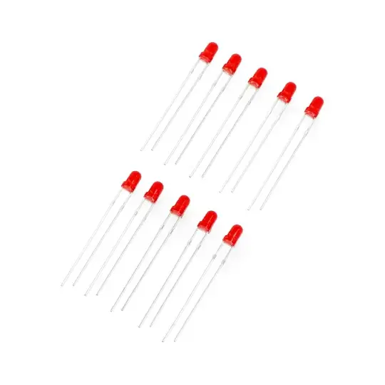 LED 3mm červená - 10ks - justPi Kup Teď