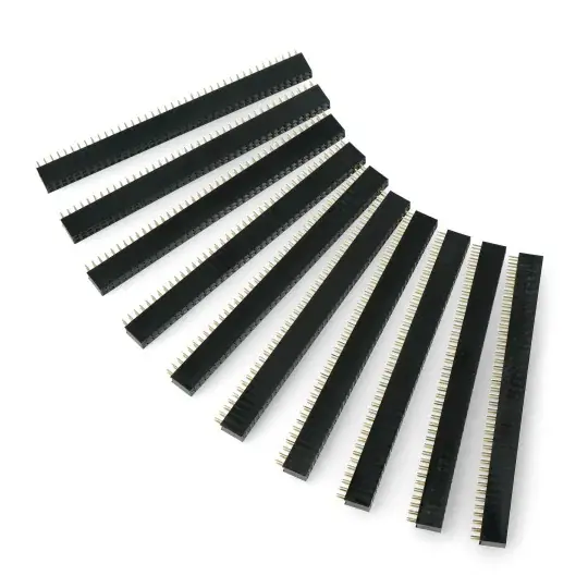 Goldpin strip 2x40 samice 2,54mm rozteč - 10ks. - jen Pi Nakupujte Hned