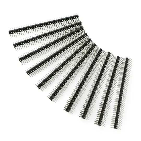 Výhodná Nabídka Zátka Goldpin 2x40 úhlový rastr 2,54mm - černá - 10ks - justPi