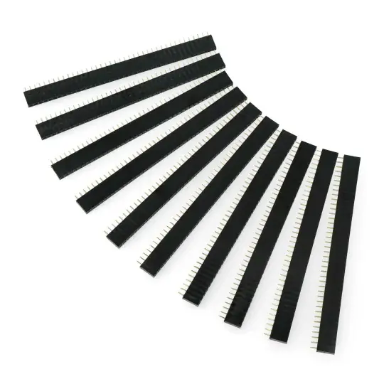 Akční Cena Goldpin strip 1x40 samice 2,54mm rozteč - 10ks. - jen Pi