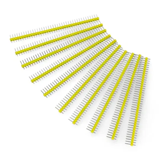 Nejlepší Volba Zátka Goldpin 1x40 rovná 2,54mm rozteč - žlutá - 10ks - jen Pi