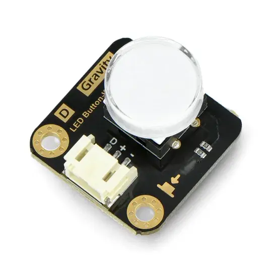 Odeslání Ihned Gravitace - Tlačítko LED - Tlačítko s LED podsvícením - žluté - DFRobot DFR0785 -Y