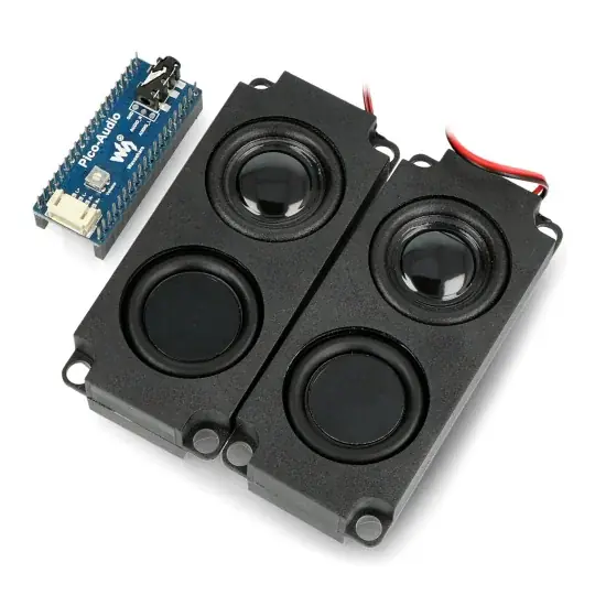 Ověřený Zvuková nadstavba + 2x 5W reproduktor pro Raspberry Pi Pico - Waveshare 20167