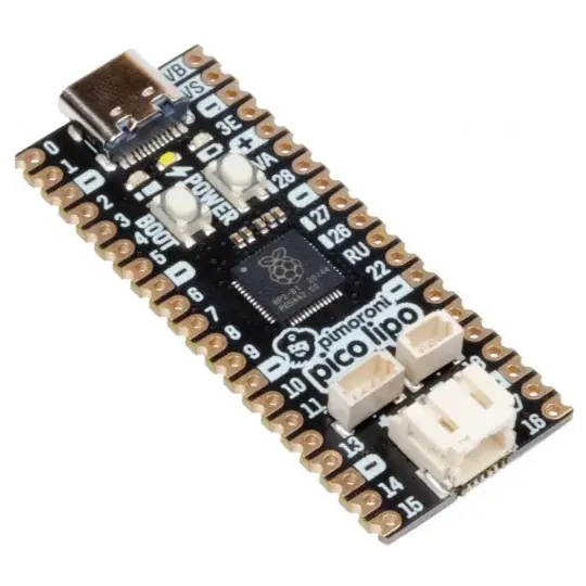 Objednat Nyní Pimoroni Pico LiPo 4 MB - deska s mikrokontrolérem RP2040 - Pimoroni PIM578