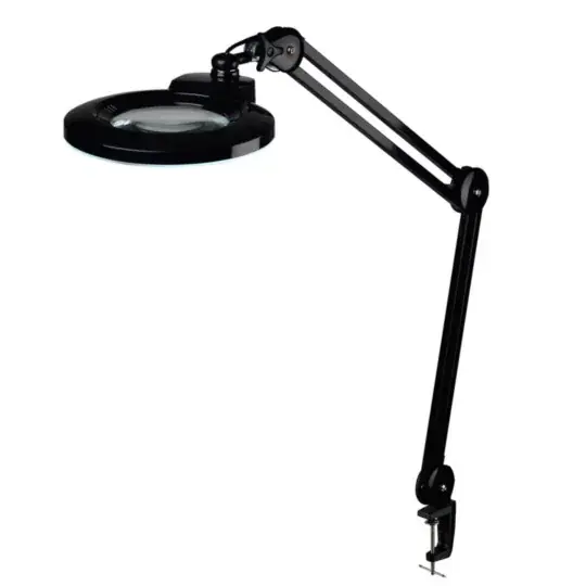 Vysoce Kvalitní Lampa s lupou 8D 8 dioptrií - 9006LED -127-8D - vyměnitelná optika, nastavitelná intenzita světla - černá