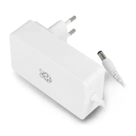 Napájecí zdroj DC 5,5 / 2,1 mm 8V / 6A pro Raspberry Pi Build HAT originál - bílý Objednat Nyní