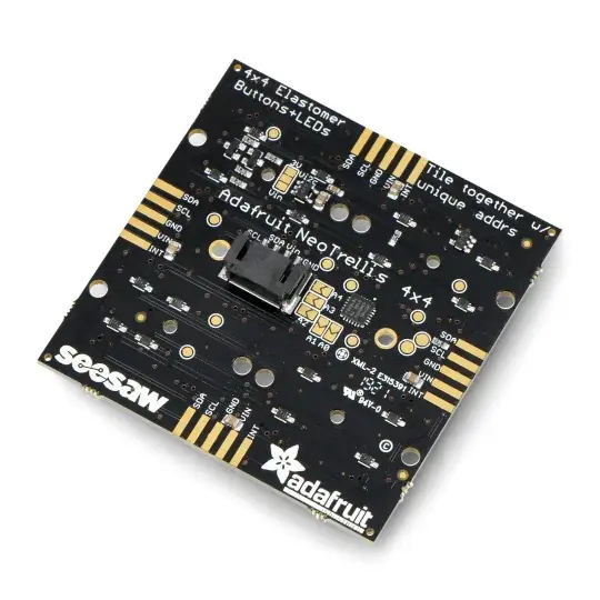 NeoTrellis RGB Driver PCB - klávesnice 4x4 s podsvícenými tlačítky - Adafruit 3954 Víkendová Akce