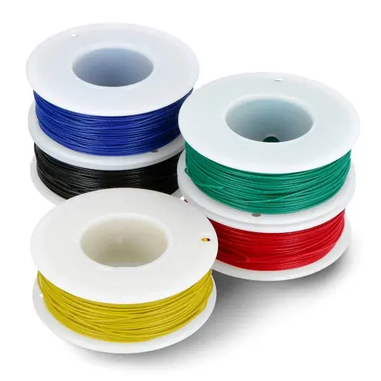 Sezónní Sleva Sada drátů 30AWG - různé barvy - 5 ks. - jen Pi