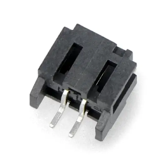 Dokud Zásoby Vydrží Úhlový konektor JST - 2-pin SMD - černý - 1 kus - SparkFun PRT-11641