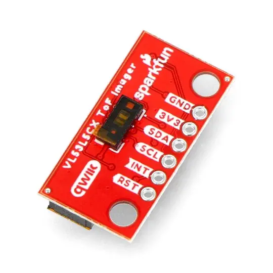 VL53L5CX Mini Time-Of-Flight Imager – Snímač vzdálenosti – 4000 mm – I2C – Qwiic – SparkFun SEN-19013 Akce