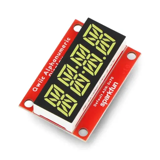 Sleva Alfanumerický displej SparkFun - alfanumerický displej - bílý - Qwiic - SparkFun COM-18565