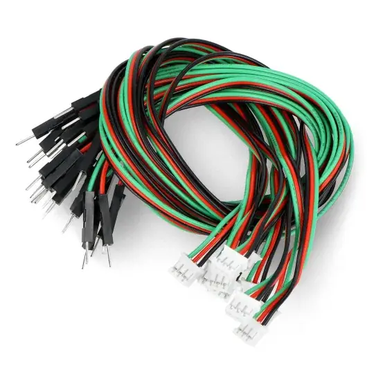 Akce Gravitace - sada digitálních propojovacích kabelů - zástrčka PH2.0 samec - 30cm - 10ks. - DFRobot FIT0896