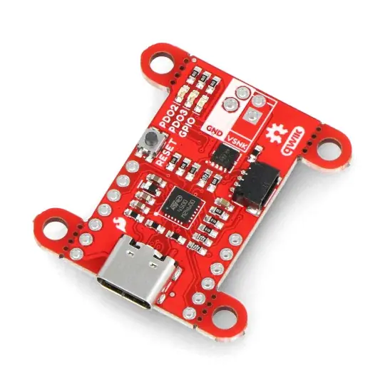 Oblíbený Power Delivery Board - napájecí modul s USB C konektorem - Qwiic - SparkFun DEV-15801