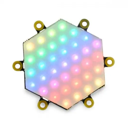 Nejlepší Cena Neo Hex - šestihranná deska s 37x LED RGB diodami - WS2812 - M5Stack A045-B
