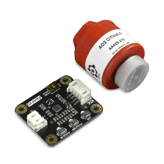 Gravitační - elektrochemický kyslíkový senzor (0-100Vol) - I2C - DFRobot SEN0496 Značkový