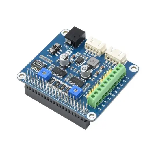 Poslední Šance Dvoukanálový ovladač pro krokové motory HRB8825 28V / 2,5A - HAT overlay pro Raspberry Pi - Waveshare 22311