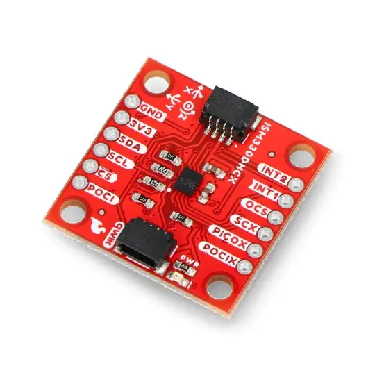 Must-Have SparkFun 6 DoF IMU - ISM330DHCX - 3osý akcelerometr a gyroskop - SparkFun SEN-19764