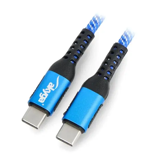Kabel Akyga USB typ C - USB typ C modrý - 0,5m - AK-USB-36 Akční Nabídka