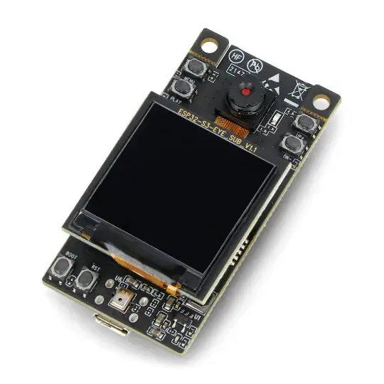 Aktuální ESP32-S3-EYE - WiFi + Bluetooth modul s 2Mpx fotoaparátem a 1,3'' LCD obrazovkou