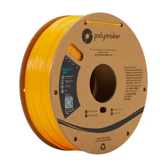 Polymaker PolyLite ABS filament 1,75mm 1kg - Žlutá Ihned K Objednání