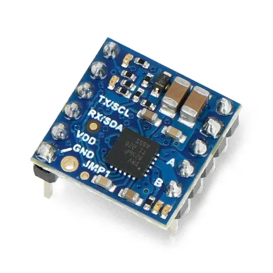 Koupit Online M1T256 - jednokanálový motorový ovladač DC 48V/2,2A s konektory - I2C rozhraní - Pololu 5060
